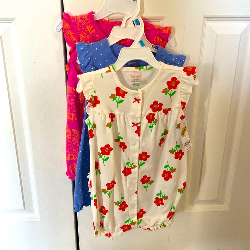 Bundle of 3 girls 24 month size romper